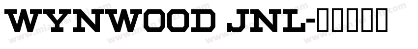 Wynwood JNL字体转换
